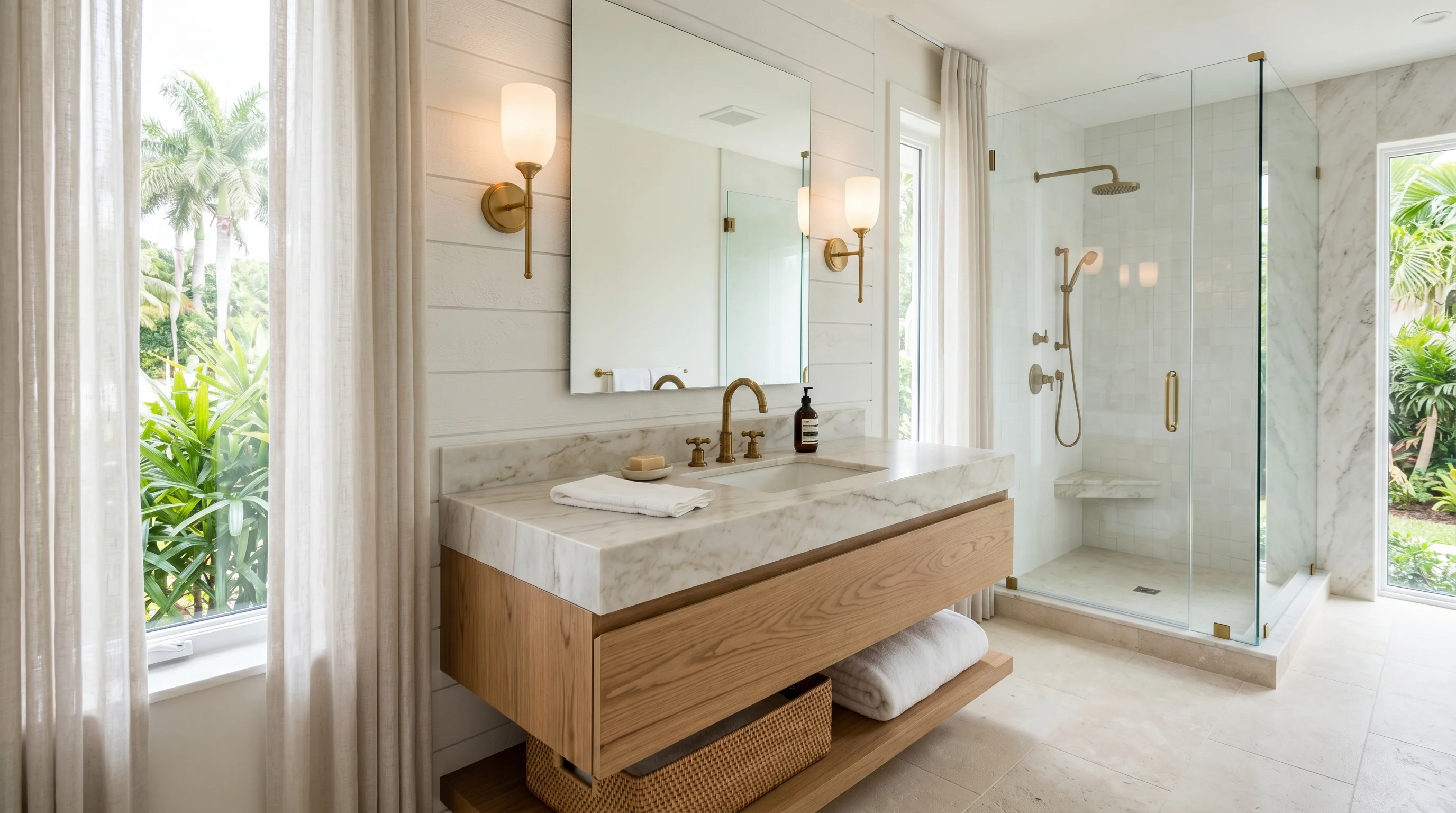 West Palm Beach cabinet and stone kitchen remodel with a polished high-end finish