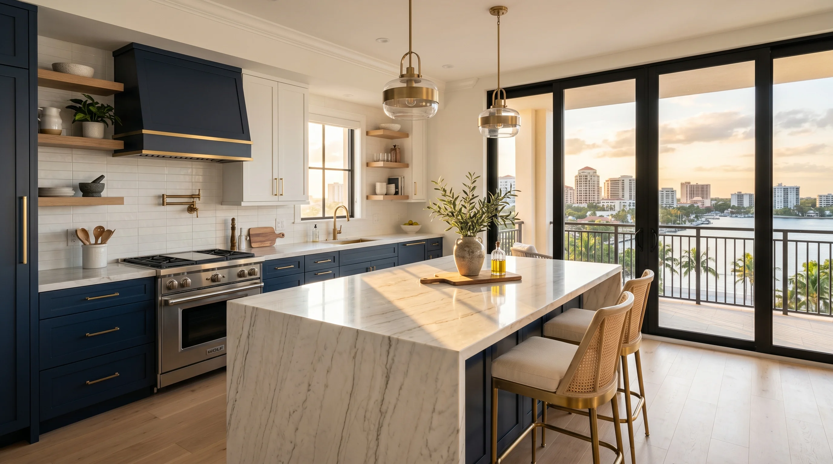 High-end kitchen cabinet and countertop package inspiration for West Palm Beach