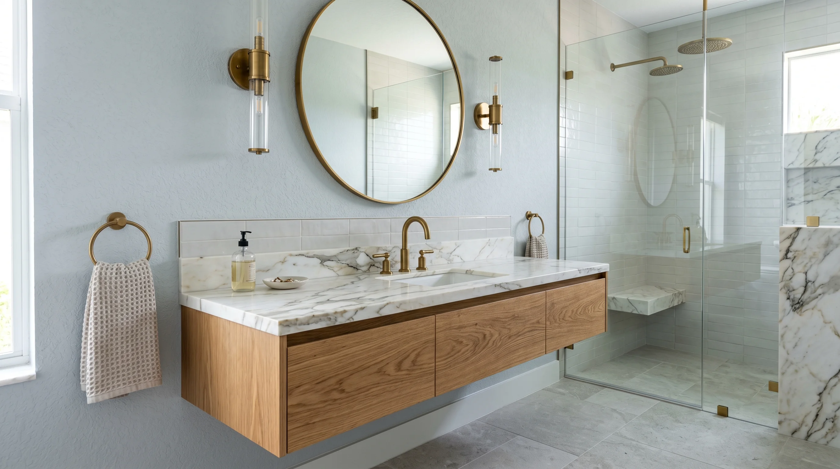 Westlake cabinet and stone kitchen remodel with a polished high-end finish
