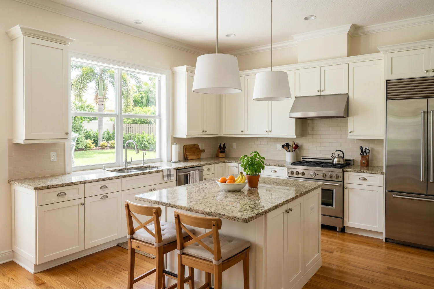 Luxury kitchen remodel in Royal Palm Beach by JR Stone Design